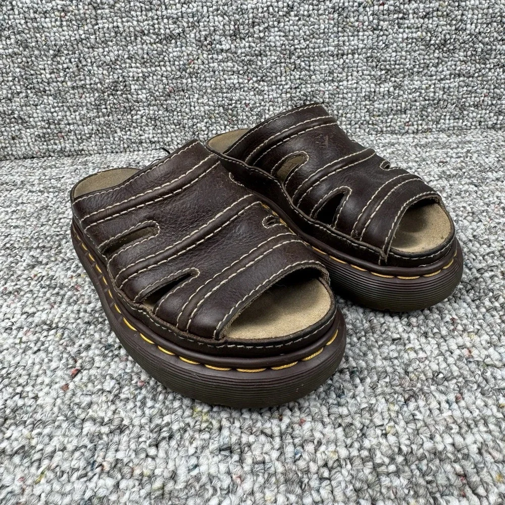 Vintage Dr. Martens Sandals Mens Size 6 Chunky England Y2K 8582 Brown